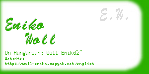 eniko woll business card